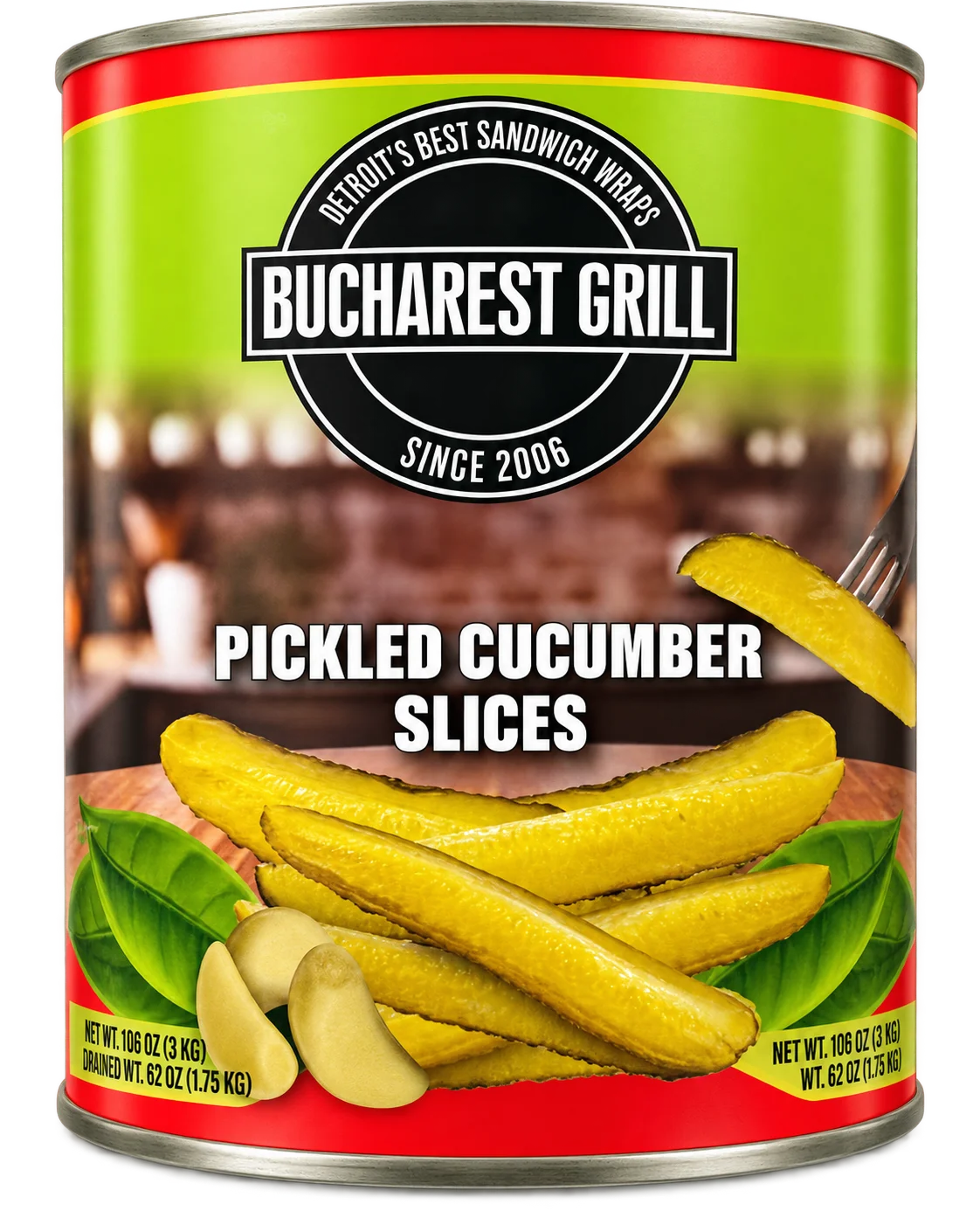 Canned chickpeas product shot